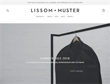 Tablet Screenshot of lissomandmuster.com